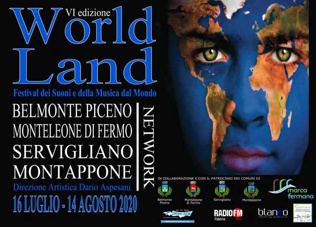 VI Edizione Festival "World Land" . Seconda serata a Montappone presso il Centro Sportivo Europa.